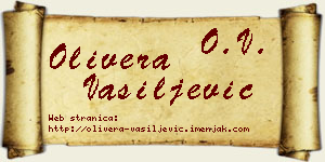 Olivera Vasiljević vizit kartica